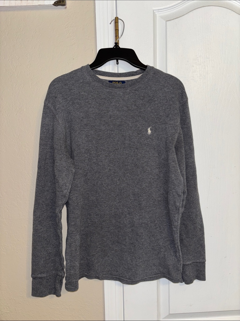 Polo by Ralph Lauren Charcoal Gray Long-Sleeve Crewneck